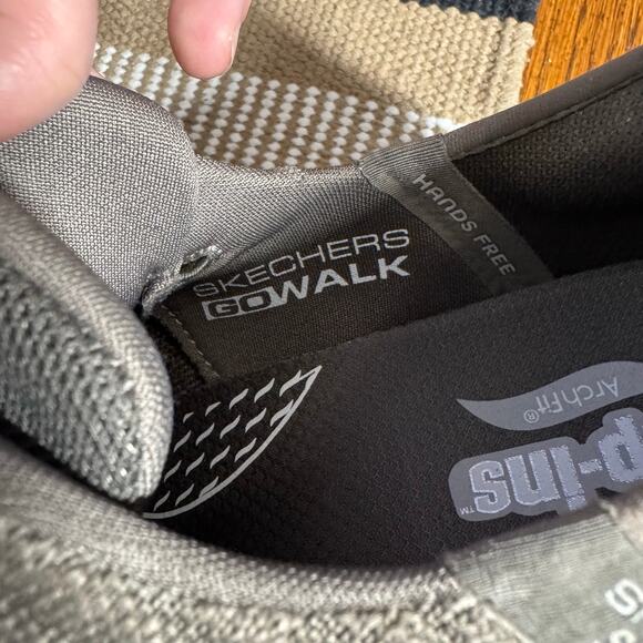 Skechers Men's 9.5 Slip-Ins Arch Fit 2.0 Grand Select Shoes Taupe Go Walk 216601 - Picture 10 of 11